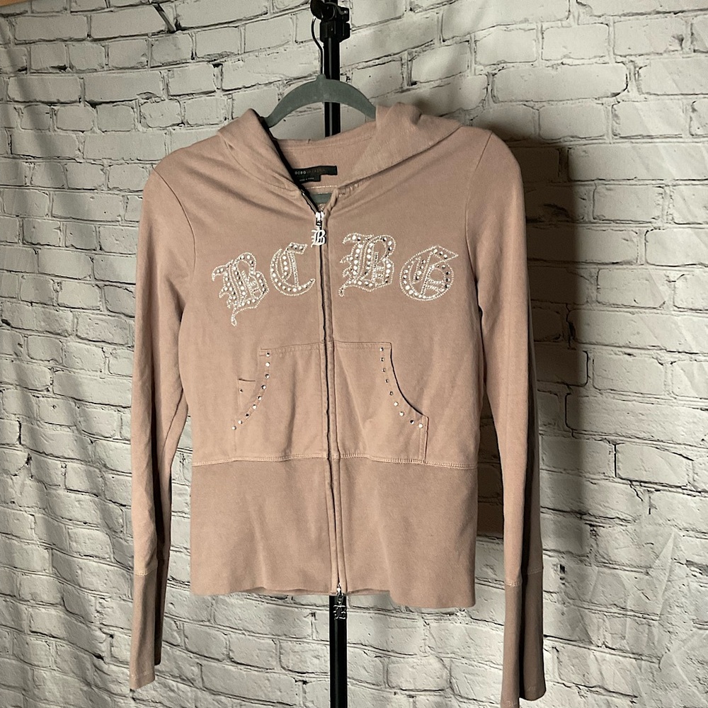 BCBG bling jog jacket sz med Like new